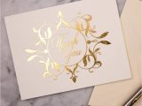 What to Write On A Wedding Thank You Card Ritz Gold Foil Thank You Cards Pack Of 10