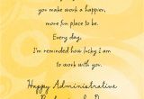 What to Write On Admin Professional Card Lucky to Work with You Administrative Professionals Day Card