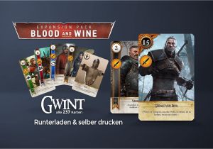 What Unique Card Do You Get From the Baron Selber Basteln Gwint Kartenset Gwent Playing Cards Dlc