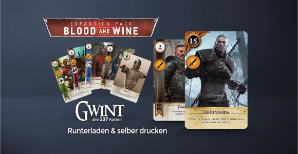 What Unique Card Do You Get From the Baron Selber Basteln Gwint Kartenset Gwent Playing Cards Dlc