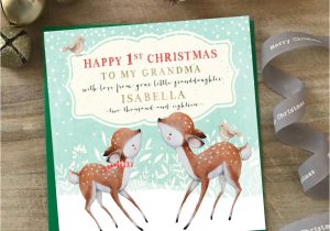 What Was On the First Christmas Card to My Mummy First Christmas Card Baby Deers
