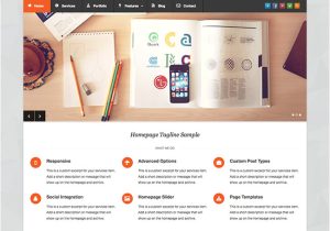 What WordPress Template is This Pytheas Free Responsive Corporate Portfolio WordPress theme