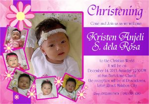 Whatsapp Invitation Card for Kitty Party 25 Luxury Layout Design for Baptism