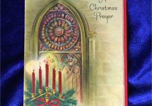 When is the Christmas Card On Hallmark C 1950 Hallmark Christmas Prayer Card Hall Brothers Church