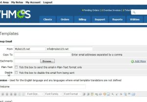 Whmcs Email Template How to Customize the E Mail Templates Used by Whmcs