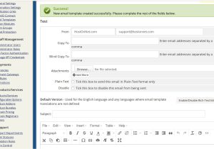 Whmcs Email Templates Manage Email Templates In Whmcs Hostonnet Comhostonnet Com