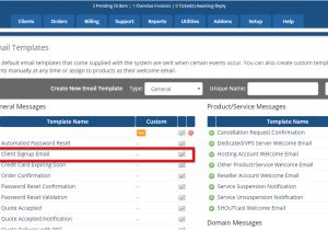 Whmcs Email Templates Manage Email Templates In Whmcs Interserver Tips