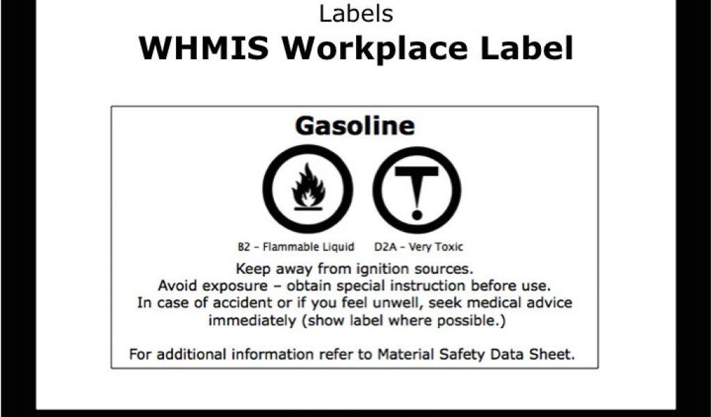 Whmis Workplace Label Template 36 Whmis Labels Template Whmis 1988
