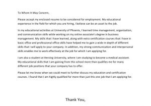Who Should You Address A Cover Letter to to whom It May Concern for Cover Letter Letter Template