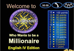 Who Want to Be A Millionaire Game Template Verb Tenses Powerpoint Game who Wants to Be A Millionaire