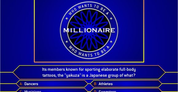 Who Wants to Be A Millionaire Powerpoint Template with Music who Wants to Be A Millionaire Template Madinbelgrade