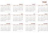 Whole Year Calendar Template Full Year Global Calendar