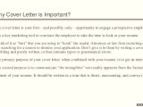 Why is A Cover Letter Important Importance Of Cover Letter