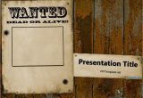 Wild West Powerpoint Template Free Wanted Poster Template for Powerpoint