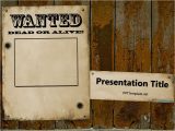 Wild West Powerpoint Template Free Wanted Poster Template for Powerpoint