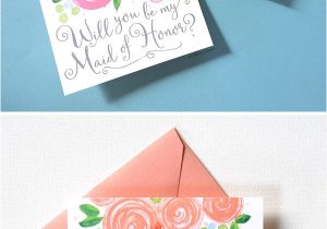 Will You Be My Bridesmaid Diy Card Will You Be My Bridesmaid Cards Bridesmaid Cards Unique