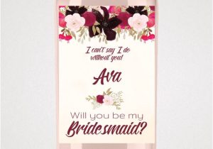 Will You Be My Bridesmaid Wine Label Template Boho Bridesmaid Proposal Wine Label Template A Bohemian