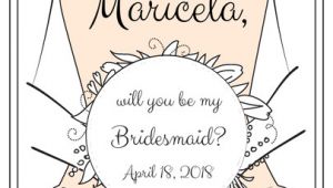 Will You Be My Bridesmaid Wine Label Template Quot Will You Be My Bridesmaid Quot Wine Bottle Labels Label