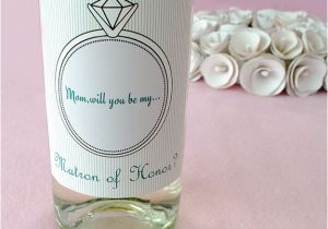 Will You Be My Bridesmaid Wine Label Template Will You Be In My Wedding the Best Way to Pop the Next