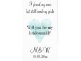 Will You Be My Bridesmaid Wine Label Template Will You Be My Bridesmaid Custom Wine Bottle Label Zazzle