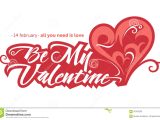 Will You Be My Valentine Card Be My Valentine Stock Vector Illustration Of Greetings