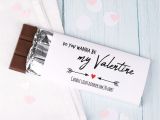 Will You Be My Valentine Card Schokolade Zum Valentinstag Mit Wunschtext