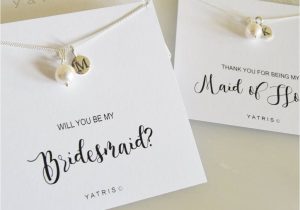Will You Be Our Flower Girl Card Personalised Bridesmaid Pearl Necklace Gift Box