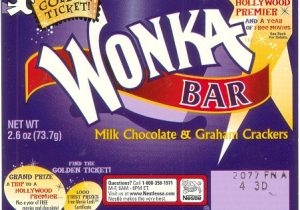 Willy Wonka Candy Bar Wrapper Template 2002 Wonka Candy Wrapper Archive