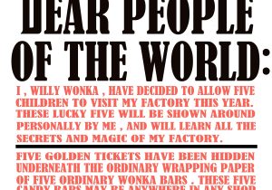 Willy Wonka Contract Template Willy Wonka