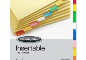 Wilson Jones 8 Tab Template Wilson Jones 10 Tab Divider Template Download Free
