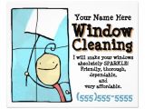 Window Cleaning Flyer Template Window Cleaning Promotional Marketing Sales Flyer Zazzle