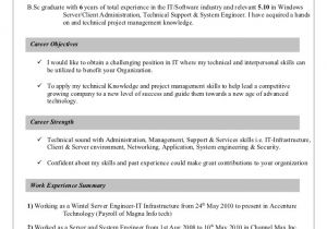 Windows Server Engineer Resume Wintel Windows Server Support Profile