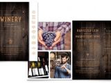 Wine Brochure Template Free Winery Brochure Template Design