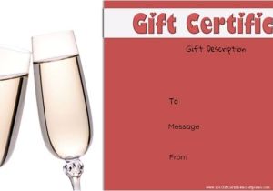 Wine Gift Certificate Template Free Printable Anniversary Gift Vouchers Customize Online