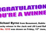 Winners Announcement Email Template Land Raffle Winner Jack and Jill Children 39 S Foundation