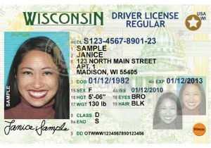 Wisconsin Drivers License Template Fake Id Trainers