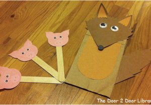 Wolf Puppet Template Paper Bag Puppets the Door 2 Door Librarian