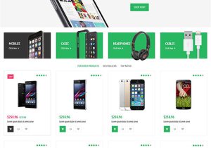 Woocomerce Template 5 Mobile Store Woocommerce themes Templates Free