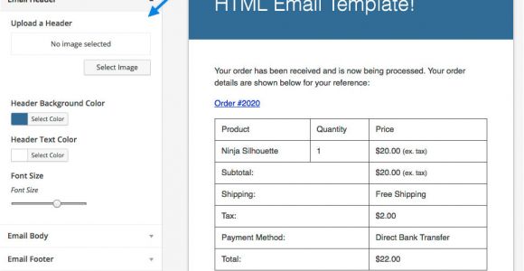 Woocommerce Email Template Preview Woocommerce Email Customizer Woocommerce