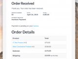 Woocommerce order Confirmation Email Template Woocommerce and WordPress Invoicing Sprout Invoices