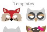 Woodland Animal Mask Templates Felt Animal Mask Printable Templates Costumes Mask