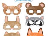 Woodland Animal Mask Templates Woodland forest Animals Printable Masks Woodland Animal