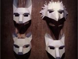 Woodland Animal Masks Template Woodland Animal Mask Set