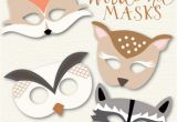 Woodland Animal Masks Template Woodland Animal Masks My Blog Posts Pinterest