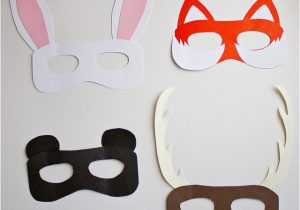 Woodland Animal Masks Template Woodland Creature Photobooth Diy and Free Animal Mask Template