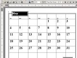 Word 2003 Calendar Template Calendar Wizard soft Portal