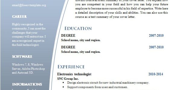 Word Doc Resume Template Cv Templates for Word Doc 632 638 Free Cv Template