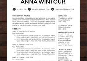 Word for Mac Resume Templates Resume Template Cv Template for Word Mac by