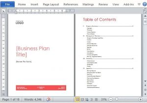 Word Template Business Plan Business Plan Template for Microsoft Word