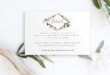 Wording for Details Card Wedding Garden Wedding Details Template Bridal Shower Invite Inserts